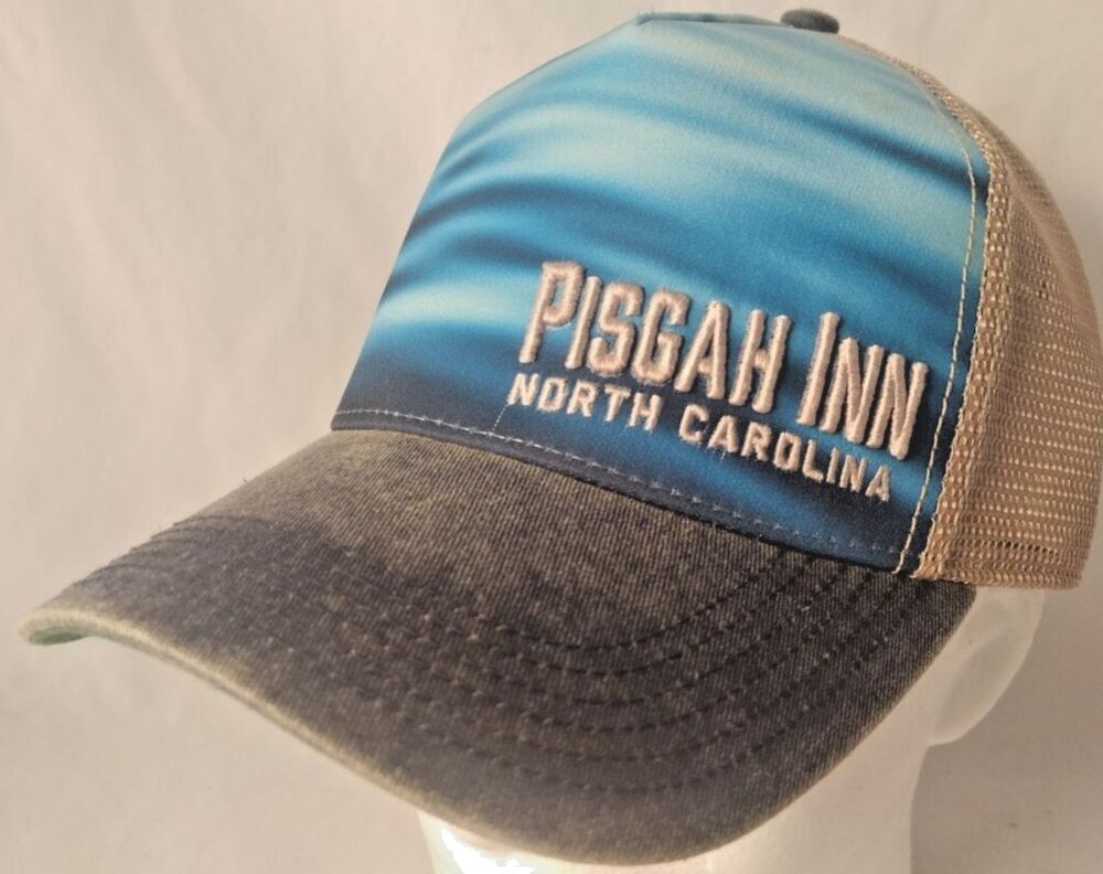 Pisgah Inn NC Blue Ridge Pkwy Adjustable Snapback Trucker Hat/Cap-NEW!